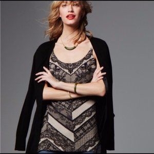 CAbi Monaco Lace Print Camisole #3278 Sz M.